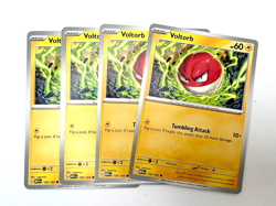 Pokemon Card 2023 Scarlet & Violet 151 Playset Voltorb 100/165 x4 4x - Image 1