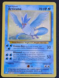 Articuno 009/034 Trading Card Game Classic Holo NM - Image 1
