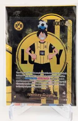 One Piece x BVB Borussia Dortmund Promo Card Monkey D Luffy ST13-003 Sealed！ - Image 1