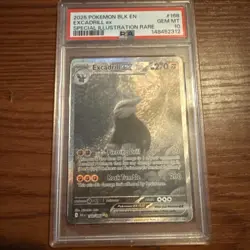 Excadrill ex PSA 10 English Pokemon Card 168/086 SIR 2025 Black Bolt Alt Art - Image 1