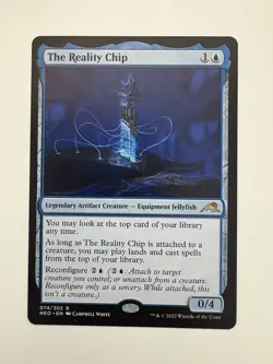 The Reality Chip MTG Magic the Gathering Card NM Near Mint NEO - Image 1
