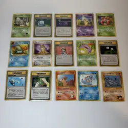 Lot Of 15 Pokemon TCG Pocket Monsters Trading Cards Japanese Vintage Nintendo - Image 1