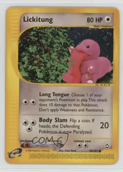 Lickitung Pokemon e-Card Series Aquapolis #90 2003 - Image 1