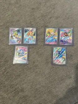Pokemon Card Lot (6) Mega Evolution First Partner Promos 040-045 NM Newly Opened - Image 1