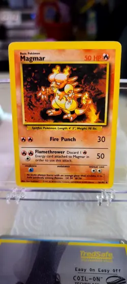 Pokemon Base Set 2Cards Jynx/Magmar NM - Image 3