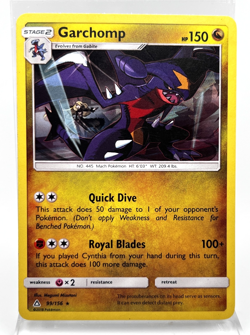 Garchomp 99/156 Cracked Ice Holo Pokemon Card 2018 Ultra Prism LP - Image 1