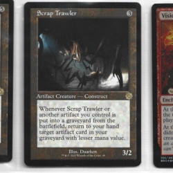 RETRO FRAME Scrap TRawler The Brothers' War MTG Magic the Gathering card - Image 1