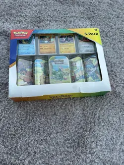 Pokemon Cards TCG Paldea Friends Mini Tins 5-Pack Sealed w/ PROMOS - Image 1