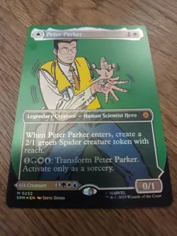 Magic: The Gathering Peter Parker Amazing Spider-Man V3 Alt Art MTG EN NM - Image 1