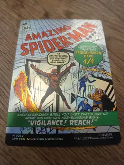 Magic: The Gathering Peter Parker Amazing Spider-Man V3 Alt Art MTG EN NM - Image 2