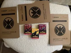 MTG Magic The Gathering - Marvel Super Hero - Welcome Packs Set Of 3 Plus Folder - Image 1