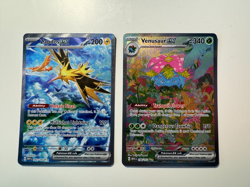 Scarlet And Violet 151 Zapdos EX 202/165 Venusaur EX SIR 198/165 2 Card Lot MINT - Image 1
