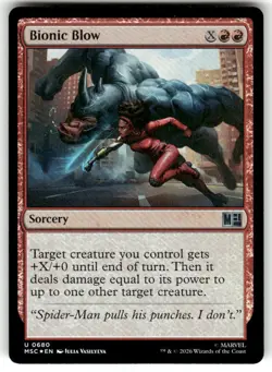 Bionic Blow 680 Commander: Marvel Super Heroes Magic: The Gathering Foil NM - Image 1
