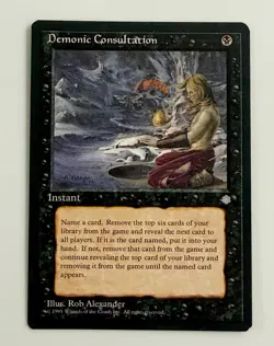 Demonic Consultation - {MTG} - Magic: The Gathering - [VG] - Image 1