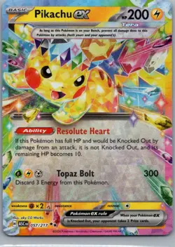 Pikachu ex 057/191 Double Rare Surging Sparks Pokemon Holo Near Mint - Image 1