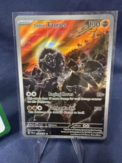 The Pokemon Company Paldean Tauros Sv02 Paldea Evolved Holo IR 218/193 130 HP - Image 1