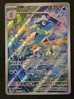 Pokemon TCG Chaos Rising CRI EN Frogadier 089/086 Illustration Rare Holo NM - Image 1