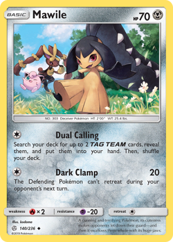 MAWILE 140/236 UC COSMIC ECLIPSE POKEMON NM/M - Image 3
