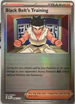 Black Belt's Training(Poke Ball Pattern) Prismatic Evolutions 096/131 Pokemon NM - Image 1