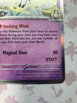 Lillie's Ribombee SVP 183 Pokemon Journey Together Prerelease STAFF Promo NM - Image 4