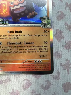 N's Darmanitan SVP 181 STAFF - Pokemon TCG Pre Release Promo Journey Together NM - Image 4