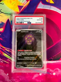 Spiritomb 148/132 Mega Evolution English PSA Graded 10 Pokemon TCG - Image 1