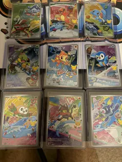 Pokemon TCG First Partner Illustration Collection Starters - COMPLETE SET OF 9 - Image 1