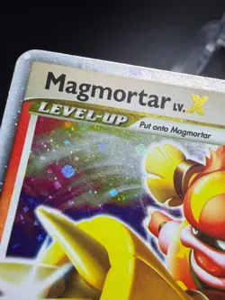 Pokemon Mysterious Treasures MAGMORTAR LV. X Ultra Rare #123/123 - Image 2