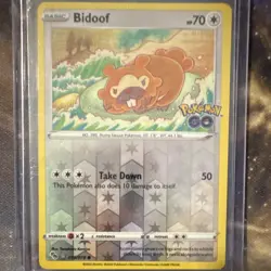 The Pokemon Company Bidoof (Peelable Ditto) 059/078 Pokemon GO Reverse Holo EN - Image 1