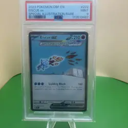 2023 POKEMON OBSIDIAN FLAMES 222 EISCUE EX SPECIAL ILLUSTRATION RARE PSA 9 - Image 1