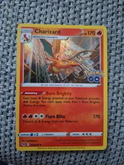 Pokemon TCG: Charizard Holo Rare Pokemon GO 010/078 NM - Image 1
