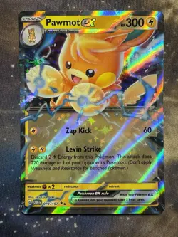 Pokemon TCG Pawmot ex 073/197 SV03: Obsidian Flames Holo - Image 1