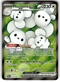 Maushold ex 233/182 Ultra Rare Paradox Rift Pokemon Holo Near Mint - Image 1
