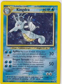 Kingdra 8/111 Neo Genesis Holo Pokemon - Image 1