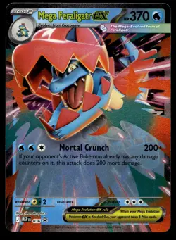Mega Feraligatr ex 036 Holo Promo ME: Mega Evolution Promo Pokemon Holo NM - Image 2