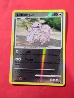 2007 Pokemon D and P Secret Wonders Reverse Foil #91 Lickitung, C, cd2 - Image 1