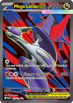 MEGA LATIAS EX 163/132 ULTRA RARE MEGA EVOLUTION POKEMON HOLO NEAR MINT - Image 1