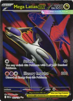 MEGA LATIAS EX 163/132 ULTRA RARE MEGA EVOLUTION POKEMON HOLO NEAR MINT - Image 2