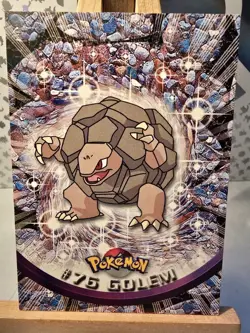 Golem #76 Topps Red Label TV Animation Edition Non Holo Pokemon TCG 1999 LP - Image 1