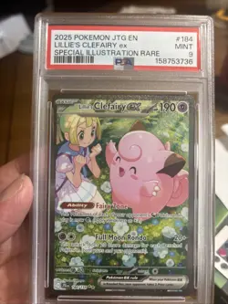 PSA 9 - Lillie's Clefairy ex 184 SIR Journey Together Pokemon - Fast Shipping - Image 3