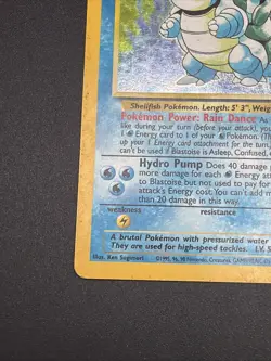 Pokemon Blastoise Base Set 2 2/130 - Image 5