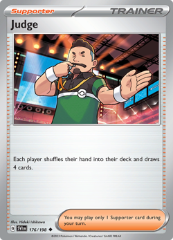 Pokemon TCG 4x Judge 176/198 Scarlet & Violet: Base Set Playset - Image 1