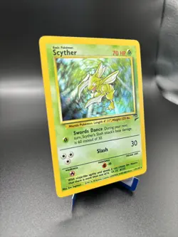Pokemon TCG Scyther Base Set 2 17/130 Holo Unlimited Holo Rare - Image 3