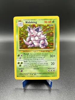 Pokemon TCG Nidoking Base Set 11/102 Holo Unlimited Holo Rare - Image 1