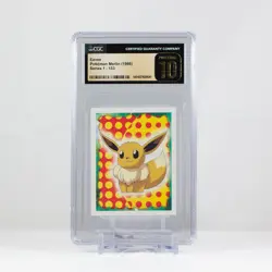 Pokemon Eevee #133 Merlin Sticker Series 1 Topps- CGC 10 PRISTINE - POP 6 - Image 2