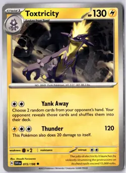 Toxtricity 072/198 - Uncommon Regular Pokemon Scarlet & Violet NM Pokemon Card - Image 1