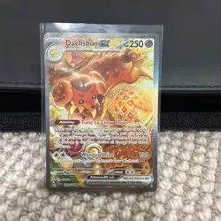Pokemon TCG Stellar Crown - Dachsbun EX 169/142 Special Illustration Rare NM - Image 1