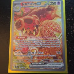 Pokemon TCG Dachsbun EX 169/142 SV07 Stellar Crown Special Illustration Rare - Image 1