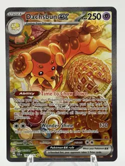 Pokemon TCG Dachsbun EX Stellar Crown 169/142 Special Illustration Rare NM - Image 2