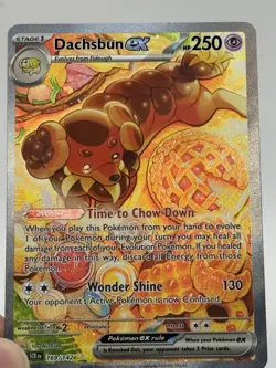 Pokemon TCG Dachsbun EX Stellar Crown 169/142 Special Illustration Rare NM - Image 3